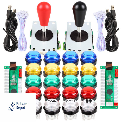 Led arcade joystick set - led, 2